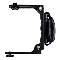 Opteka FB-20 Dual Quick-Flip Collapsible Flash Bracket for Digital SLR Cameras