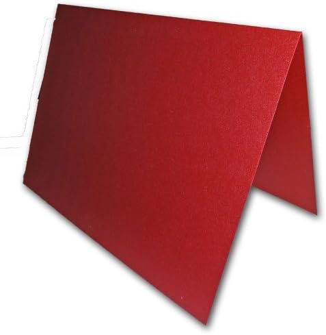 Blank Metallic Mars (Maroon) A2 Folded Invitations - 25 Pk