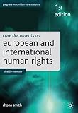 Core documents on European and international human rights