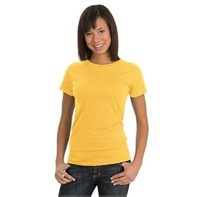 Buy District Threads Junior Ladies 100% Organic Cotton Perfect Weight Tee by District Threads