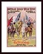 Art Poster Wood Framed Print - Buffalo Bill Entente Cordial - Artist: unknown- Poster Size: 24 X 18
