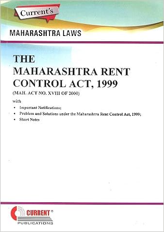 Maharashtra Rent Control Act 1999 -Book 2017