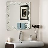 Triangle Border Wall Mirror (Mirror) (31.5H x 23.5W x 0.5D)