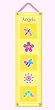 Flowerland Canvas Personalized Growth Chart by Olive Kids
