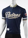 MLB Men's San Diego Padres Short Sleeved Cycling Jersey (Blue, Small)