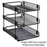 Electronics : Rexel Letter Tray Static Wire Mesh W276xD62xH358mm Foolscap Black Ref 7073801