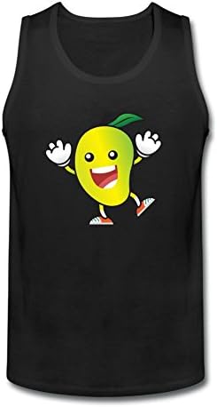 DEciser Cartoon Mango Face Adult Vigor Sleeveless Tank Top For Men XXL