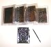 5 New Black Metal Memo Book Pad Notepad Case w/ Pen