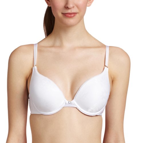 Lily of France Women's Extreme Ego Boost Tailored Push Up Bra 2131101, White, 36B