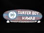 "SURFER BOY HAWAII" SURF SIGN 20" - WEATHERED SURFING DECOR