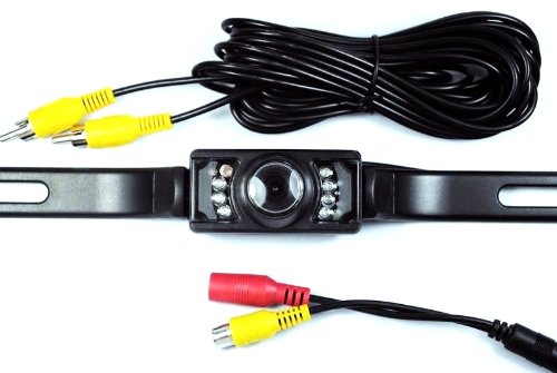 Esky Waterproof NTSC Universal Car Rearview License Plate Backup 1/4 Inch CMOS Camera + IR Night Vision