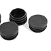 uxcell Plastic Caps Round Tubing Tube Insert Covers 40mm Dia 5 Pcs Black