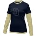 San Diego Padres Tshirt : Nike San Diego Padres Ladies Navy Blue-Gold Double Layer Team Logo Long Sl