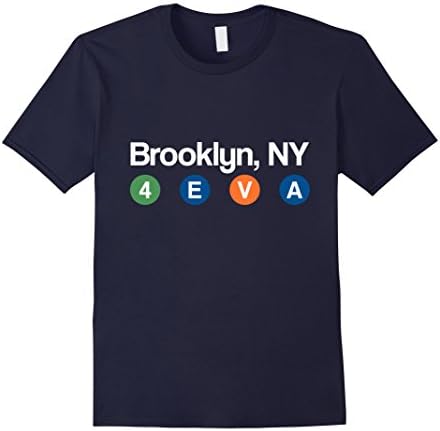 Men's NYC Subway t Shirt (Brooklyn Men | Women Tee) XL Navy
