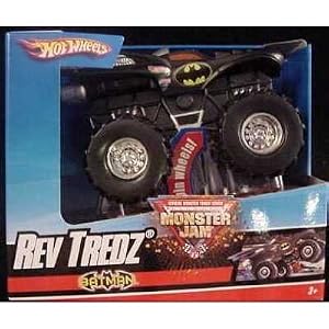Hot Wheels Monster Jam Batman Rev Tredz Official Monster Truck Series 1:43 Scale Car by Monster Truck