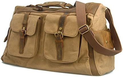 HONETECH(TM) Hot! Classic Canvas Luggage Tote Duffel Handbag Travel Bags Travelling Bag Gift --brown