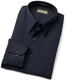  : Van Heusen Men's Fitted Long Sleeve Wrinkle Free Satin Stripe Shirt, Smokey Blue, 15 32/33