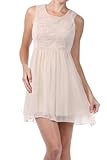 Juniors Sleeveless Ivory Workwear Casual Cocktail Tank Dress Juniors Sleeveless Ivory Workwear Casual Cocktail Tank Dress