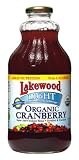 Lakewood Organic LIGHT Cranberry Juice, 32-Ounce Bottles (Pack of 6)