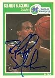 Rolando Blackman Autographed/Hand Signed Basketball Card (Dallas Mavericks) 1989 Fleer #32