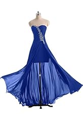 High-Low-Hem Beaded Chiffon 2015 Evening Dress/Bridesmaid Dress 