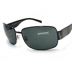 New Burberry 3025 B 3025 100187 Gray Lens Black Sunglasses Size: 61-16-125