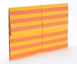 Semikolon Striped A4/Letter Size Envelope File, Yellow/Orange (26801)