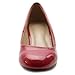 Ollio Women's Shoe Classic Low Heel Comfort Enamel Pump