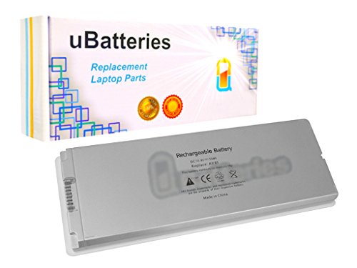 UBatteries Battery Apple MacBook 13" & 13.3" A1185 A1181 MA254 MA254*/A MA254B/A MA254CH/A MA254F/A MA254J/A MA254LL/A MA254SA/A MA254TA/A MA254X/A MA255 MA255*/A MA255B/A MA255CH/A MA255F/A MA255J/A MA255LL/A MA255SA/A MA255TA/A MA255X/A MA472 MA472*/A MA472B/A MA472CH/A MA472F/A MA472J/A MA472LL/A MA472SA/A MA472TA/A MA472X/A MA561 MA561FE/A MA561G/A MA561J/A MA561LL/A MA566 MA566FE/A MA566G/A MA566J/A MA699 MA699*/A MA699B/A MA699CH/A MA699J/A MA699LL/A MA699TA/A - 6 Cell, 55Whr (White)