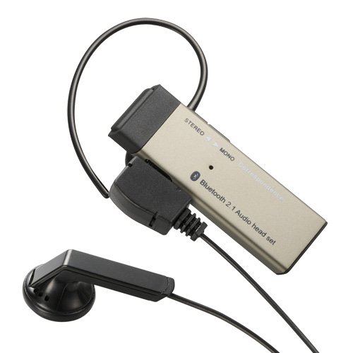 Logitec Bluetoothステレオヘッドセット USB-AC充電器付属モデル ゴールド LBT-HPS01C2AGD