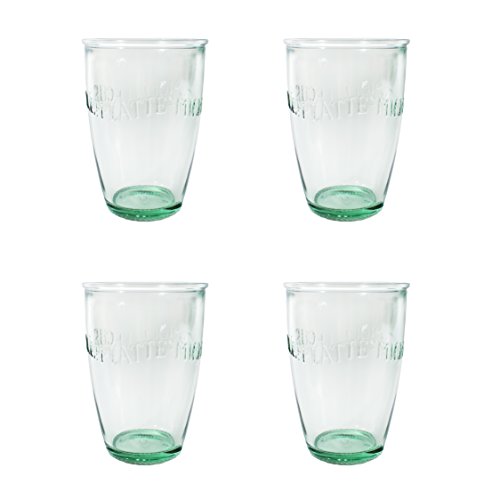 Amici Euro Milk Glass, 13 oz - Set of 4