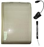 Silicone Skin Cover Case and LED Light for Sony Reader eBook Touch Edition PRS-600 with 4-Inch eBigValue TM Determination Hand Strap
