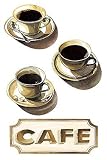 Cafe Coffee Wallpaper Cutouts Wallies Cups Signs Java Espresso Latte Bistro Kitchen Decor