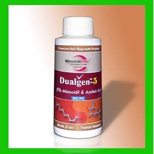 MinoxidilMax: DualGen5 Without Propylene Glycol – 5% Minoxidil & 5% Azelaic Acid for Hair Regrowth / Hair Loss