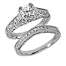 1.20 Ct Diamond Engagement Ring Bridal Set Round Cut Pave Antique Style