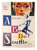 Retro Movie Prints: A Bout de Souffle - Movie Print - 30 x 40 cm