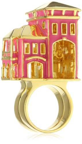 nOir For Barbie Convertible 2-Finger Dream House Ring, Size 7