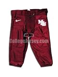 Maroon No. 0 Game Used Mississippi State Nike Football Pair of Pants