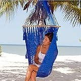 NOVICA Hammock swing, 'Summer Blues'
