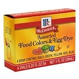 (Promotion: Order in the next 12 hours) McCormick Food Colors & Egg Dye, Four Assorted, 0.25-Ounce Vials for cheap