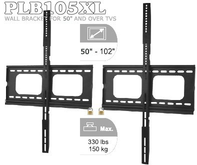 Childrens Toyshop  Electronics : PLB105XL Extra Large (>50") LCD/Plasma TV Wall Mount Bracket w/ Security Lock