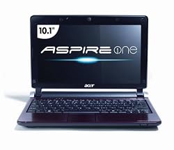 Acer Aspire One AOD250-1116 10.1-Inch Red Netbook - 3+ Hour Battery Life