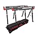 PROTOCOL Equipment 93199 42-Inch Adjustable Height Metal Folding Sawhorse, Set of 2 with Wheeled Travel and Storage Bag