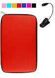 Hard Cube Carrying Case for E-Book Barnes and Nobles Nook + Black eLight (Red)