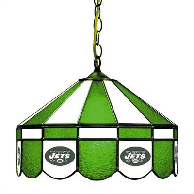 New York Jets Stained Glass Pub Light Style: Swag