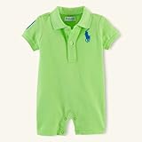 ラルフローレン　ビックポニー　ロンパース　グリーン　７０ [並行輸入品]