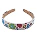 Candygirl 2.5cm Wide Headband For Girls Flower Butterfly Girls Headbands Christmas Gifts Headbands (5pcs Assorted Colors Per Pack)