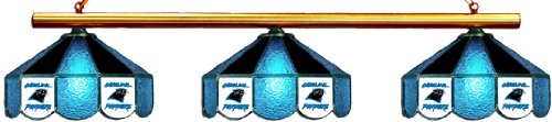 Carolina Panthers Pool Table Light - Stained Glass Shades