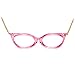 Pink Cat Eye Glasses Necklace