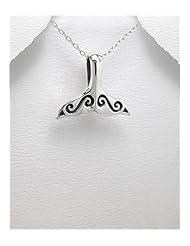 Dolphin Pendant Necklace In Sterling Silver